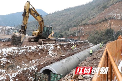 湖南永州 寒潮低溫施工忙，組圖記錄建設工程施工一線